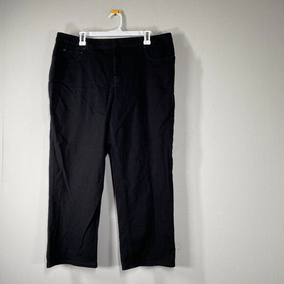 Jones New York Denim - Jones New York Sport Denim Jeans Women's 16 Stretch Mid Rise Shape Control Black